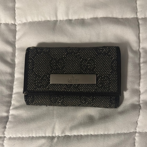 GUCCI Vintage Monogram Key & Card Holder - Picture 1 of 4